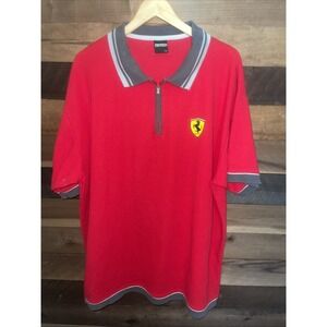 VINTAGE FERRARI RACING OFFICIAL POLO SHIRT TEE EMBROIDERED LOGO SIZE XXL